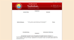 Desktop Screenshot of kampfkunstschule-yushinkan.de