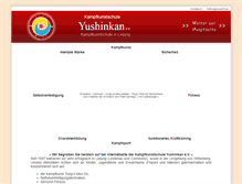 Tablet Screenshot of kampfkunstschule-yushinkan.de
